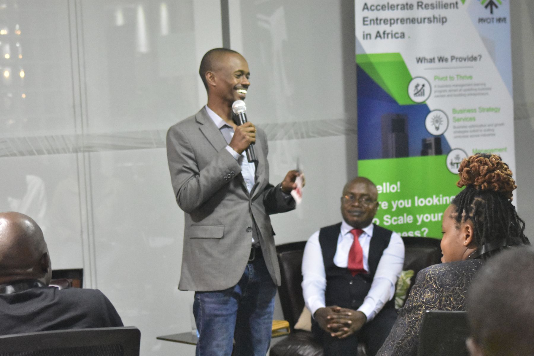 Rensyl Integral lead consultant presenting to business leaders